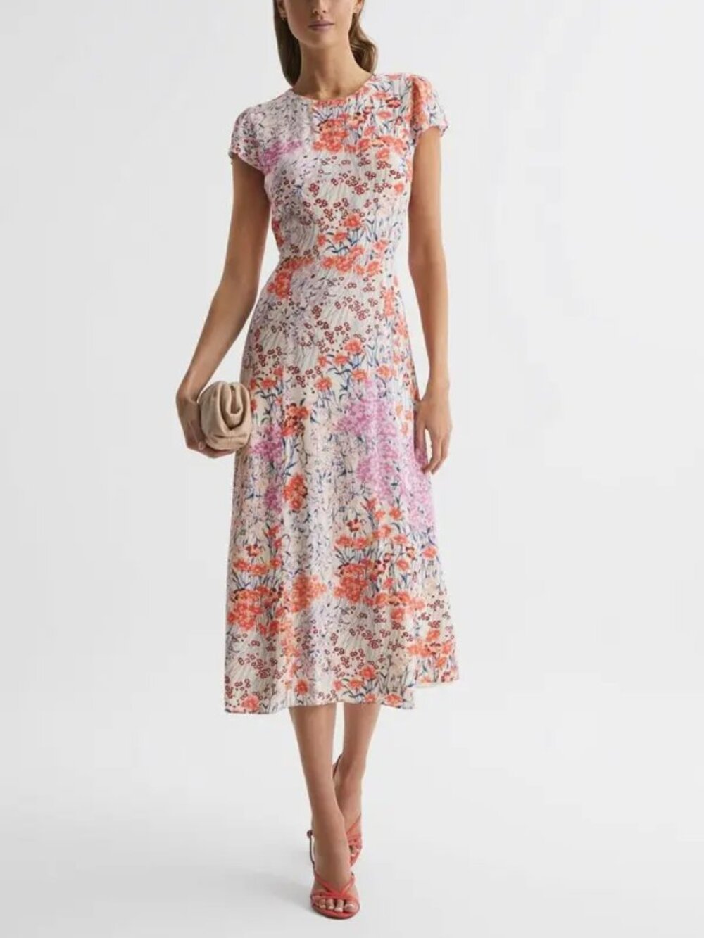 REISS Luna Floral Open Back Maxi Dress NWT – US 10 – 100% Viscose